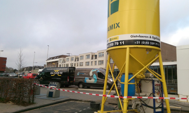 Gietvloer renovatie supermarkten